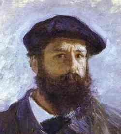 Claude Monet. Self-Portrait. Detail.